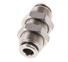 6mm Push-in Fitting Stainless Steel FKM Bulkhead