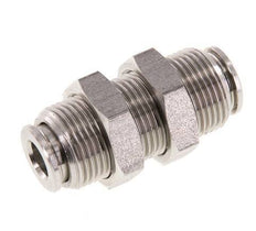 6mm Push-in Fitting Stainless Steel FKM Bulkhead
