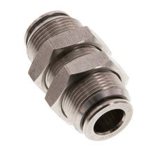 8mm Push-in Fitting Stainless Steel FKM Bulkhead