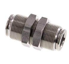 10mm Push-in Fitting Stainless Steel FKM Bulkhead