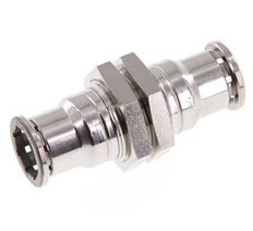 16mm Push-in Fitting Stainless Steel FKM Bulkhead