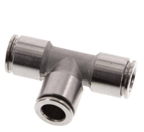 8mm Tee Push-in Fitting Stainless Steel FKM