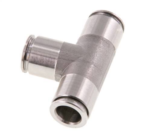 10mm Tee Push-in Fitting Stainless Steel FKM