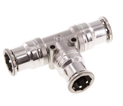 16mm Tee Push-in Fitting Stainless Steel FKM