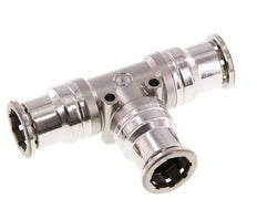 16mm Tee Push-in Fitting Stainless Steel FKM