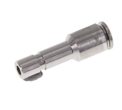 4mm x 6mm Push-in Fitting with Plug-in Stainless Steel FKM