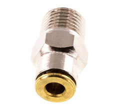 4mm x M 10 x 1 (conical) Push-in Fitting with Male Threads Brass NBRHigh Pressure [2 Pieces]