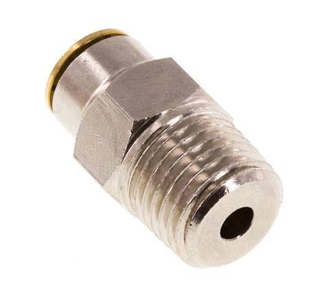 6mm x R1/4'' Push-in Fitting with Male Threads Brass NBRHigh Pressure [2 Pieces]