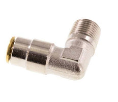 4mm x R1/8'' 90deg Elbow Push-in Fitting with Male Threads Brass NBRHigh Pressure [2 Pieces]
