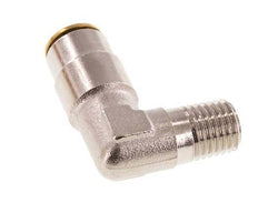 4mm x M 8 x 1 (conical) 90deg Elbow Push-in Fitting with Male Threads Brass NBRHigh Pressure [2 Pieces]