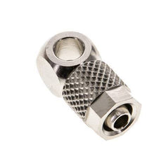 6x4 & M5 Nickel plated Brass Banjo Push-on Fitting [5 Pieces]
