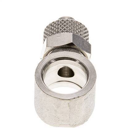 8x6 & G1/4'' Nickel plated Brass Banjo Push-on Fitting [2 Pieces]