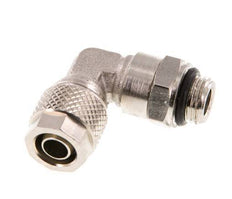 8x6 & G1/8'' Nickel plated Brass Elbow Push-on Fitting with Male Threads NBR Rotatable [2 Pieces]