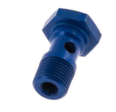 1-way Aluminum Banjo Bolt with G1/8'' Male Threads L19mm [5 Pieces]