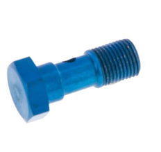 1-way Aluminum Banjo Bolt with G1/8'' Male Threads L25mm [5 Pieces]
