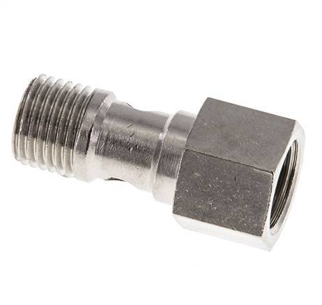 1-way nickel-plated Brass Banjo Bolt with G1/4'' Male and Female Threads L25mm [2 Pieces]