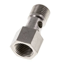 1-way nickel-plated Brass Banjo Bolt with G1/4'' Male and Female Threads L25mm [2 Pieces]