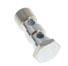 2-way zinc plated Steel Banjo Bolt with G3/8'' Male Threads L43mm