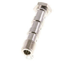 3-way nickel-plated Brass Banjo Bolt with G1/4'' Male Threads L58mm [2 Pieces]