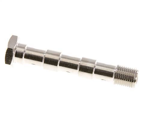 3-way nickel-plated Brass Banjo Bolt with G1/8'' Male Threads L57mm [2 Pieces]
