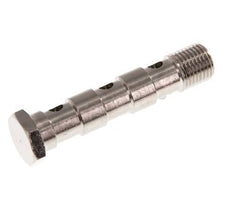 3-way nickel-plated Brass Banjo Bolt with G1/4'' Male Threads L67mm [2 Pieces]