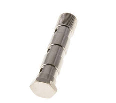 3-way nickel-plated Brass Banjo Bolt with G3/8'' Male Threads L79mm