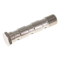 3-way nickel-plated Brass Banjo Bolt with G3/8'' Male Threads L79mm