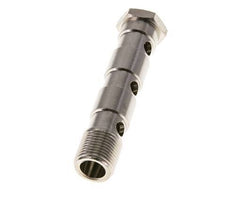 3-way nickel-plated Brass Banjo Bolt with G3/8'' Male Threads L79mm