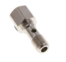 1-way nickel-plated Brass Banjo Bolt with G1/8'' Male and Female Threads L24mm [2 Pieces]