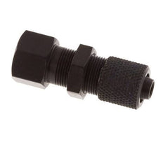 6x4 & M5 Aluminum Straight Push-on Fitting with Female Threads Bulkhead