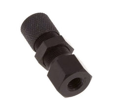 6x4 & M5 Aluminum Straight Push-on Fitting with Female Threads Bulkhead