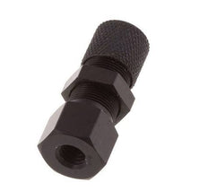 6x4 & M5 Aluminum Straight Push-on Fitting with Female Threads Bulkhead
