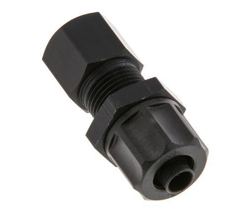 8x6 & G1/8'' Aluminum Straight Push-on Fitting with Female Threads Bulkhead