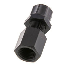 8x6 & G1/4'' Aluminum Straight Push-on Fitting with Female Threads Bulkhead