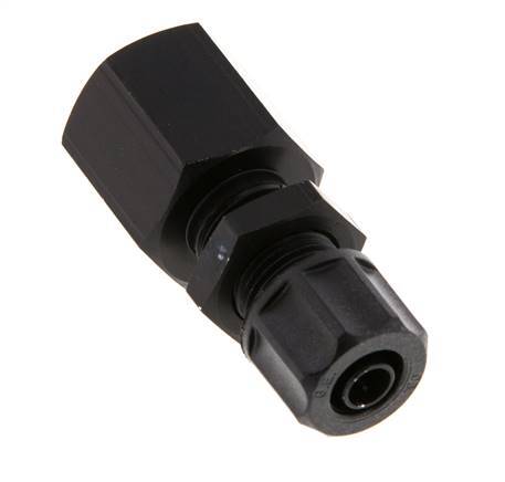 8x6 & G3/8'' Aluminum Straight Push-on Fitting with Female Threads Bulkhead
