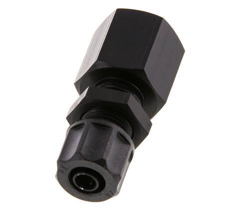8x6 & G3/8'' Aluminum Straight Push-on Fitting with Female Threads Bulkhead