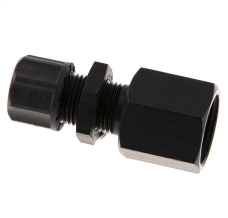 8x6 & G3/8'' Aluminum Straight Push-on Fitting with Female Threads Bulkhead
