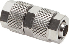 8x6 Nickel plated Brass Straight Push-on Fitting [2 Pieces]
