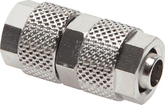 4.3x3 Nickel plated Brass Straight Push-on Fitting [2 Pieces]
