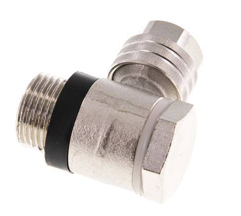 11.6x9 & G3/8'' Nickel plated Brass Banjo Push-on Fitting with Male Threads with O-ring Rotatable [10 Pieces]