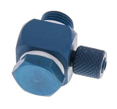 4.3x3 & G1/8'' Aluminum Banjo Push-on Fitting with Male Threads with O-ring Rotatable [10 Pieces]