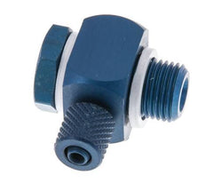 4.3x3 & G1/8'' Aluminum Banjo Push-on Fitting with Male Threads with O-ring Rotatable [10 Pieces]