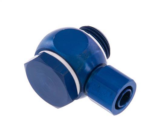 10x8 & G3/8'' Aluminum Banjo Push-on Fitting with Male Threads with O-ring Rotatable [10 Pieces]