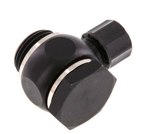 10x8 & G1/2'' Aluminum Banjo Push-on Fitting with Male Threads with O-ring Rotatable [5 Pieces]
