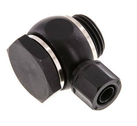 10x8 & G1/2'' Aluminum Banjo Push-on Fitting with Male Threads with O-ring Rotatable [5 Pieces]