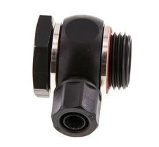 10x8 & G1/2'' Aluminum Banjo Push-on Fitting with Male Threads with O-ring Rotatable [5 Pieces]