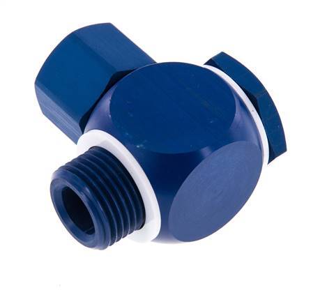 17.6x13 & G1/2'' Aluminum Banjo Push-on Fitting with Male Threads with O-ring Rotatable [5 Pieces]