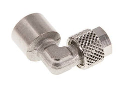 6x4 & G1/8'' Nickel plated Brass Elbow Push-on Fitting with Female Threads [2 Pieces]