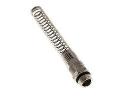 12x10 & G3/8'' Nickel plated Brass Straight Push-on Fitting with Male Threads Bend Protection