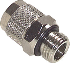 6x4 & M5 Nickel plated Brass Straight Push-on Fitting with Male Threads NBR [10 Pieces]